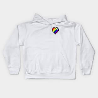 Pride Pixel Heart Kids Hoodie